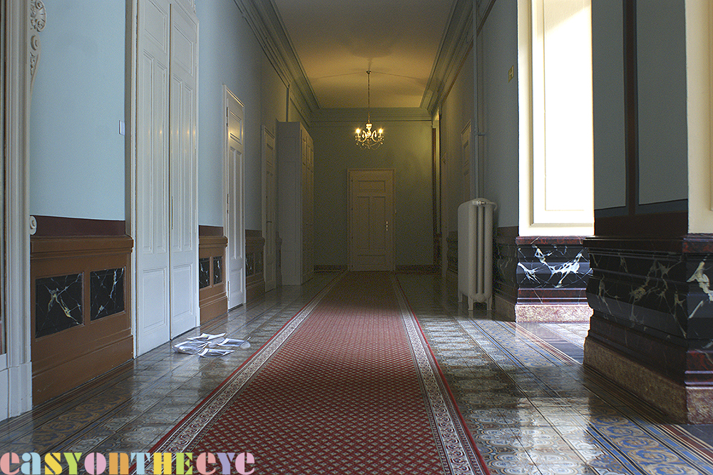 The corridor, Grand Hotel, Montreux, 2015